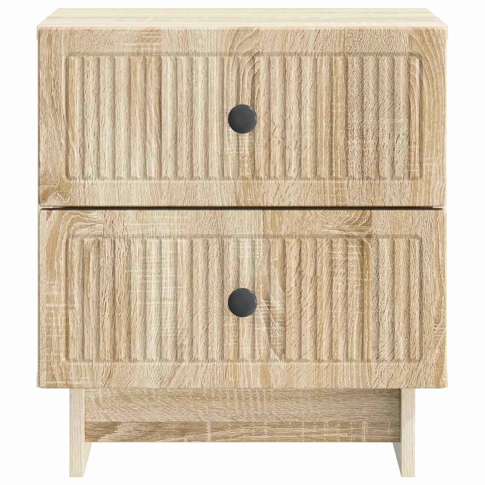 Noční Skříňka Se Zásuvkou 2 Pcs Dub Sonoma 43 X 34,5 X 47,5 Cm