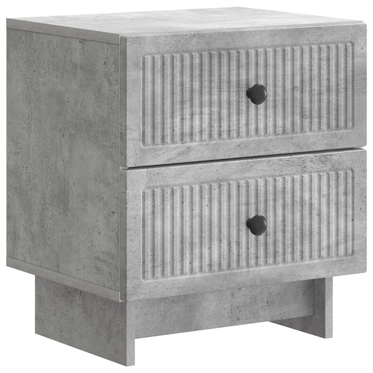 Noční Skříňka 2 Pcs Betonově Šedá 43 X 34,5 X 47,5 Cm