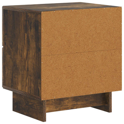 Noční Skříňka Kouřový Dub 43 X 34,5 X 47,5 Cm Kompozitní Dřevo