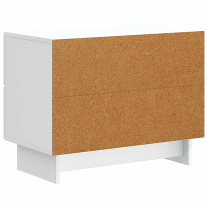 Noční Skříňka Bílá 62 X 34,5 X 47,5 Cm Kompozitní Dřevo
