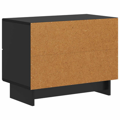 Noční Skříňka Černá 62 X 34,5 X 47,5 Cm Kompozitní Dřevo