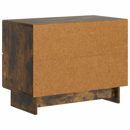Noční Skříňka Kouřový Dub 62 X 34,5 X 47,5 Cm Kompozitní Dřevo