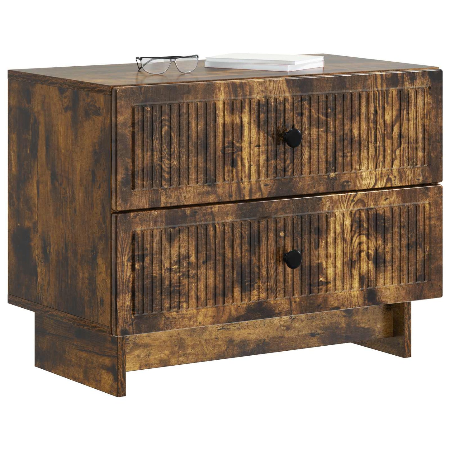 Noční Skříňka Kouřový Dub 62 X 34,5 X 47,5 Cm Kompozitní Dřevo