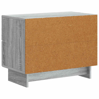 Noční Skříňka Šedá Sonoma 62 X 34,5 X 47,5 Cm Kompozitní Dřevo