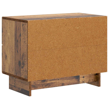Noční Skříňka Staré Dřevo 62 X 34,5 X 47,5 Cm Kompozitní Dřevo