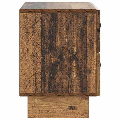 Noční Skříňka Staré Dřevo 62 X 34,5 X 47,5 Cm Kompozitní Dřevo