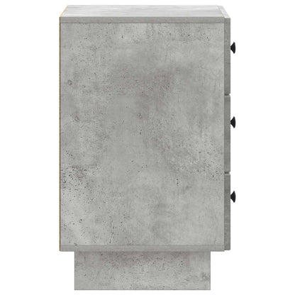 Noční Skříňka Betonově Šedá 43 X 41 X 66,5 Cm Kompozitní Dřevo