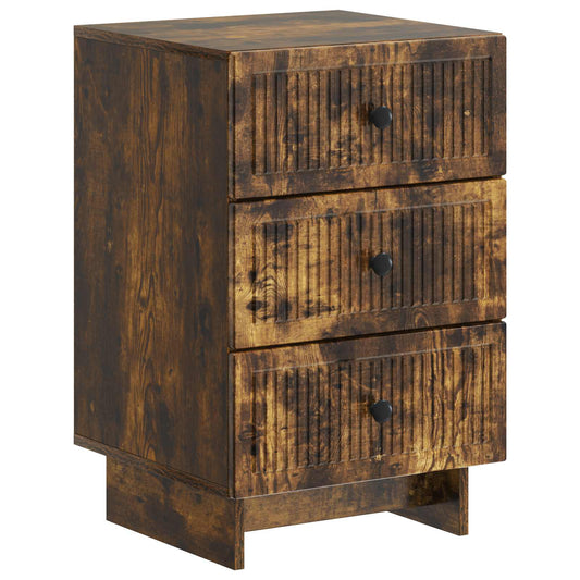 Noční Skříňka Kouřový Dub 43 X 41 X 66,5 Cm Kompozitní Dřevo