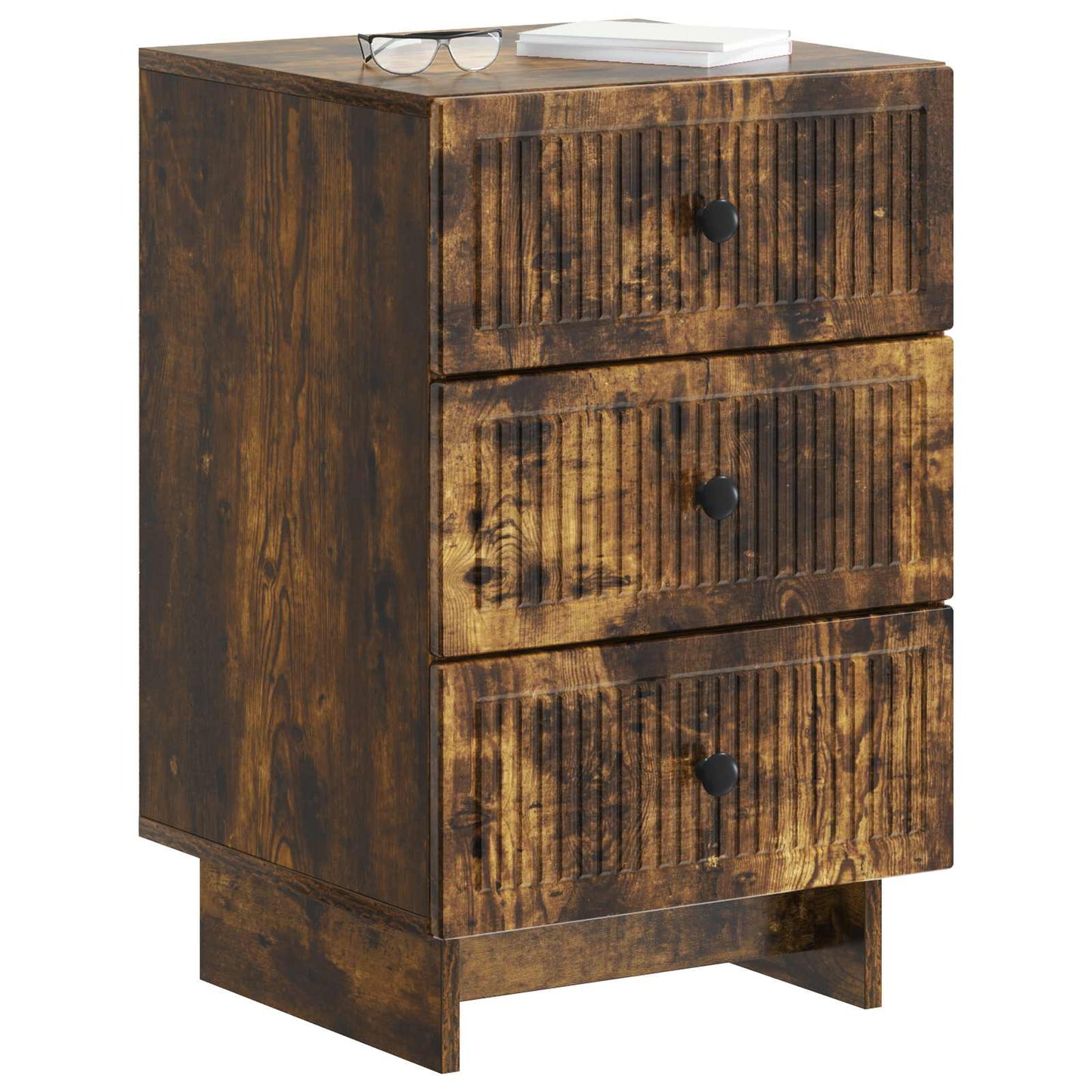 Noční Skříňka Kouřový Dub 43 X 41 X 66,5 Cm Kompozitní Dřevo