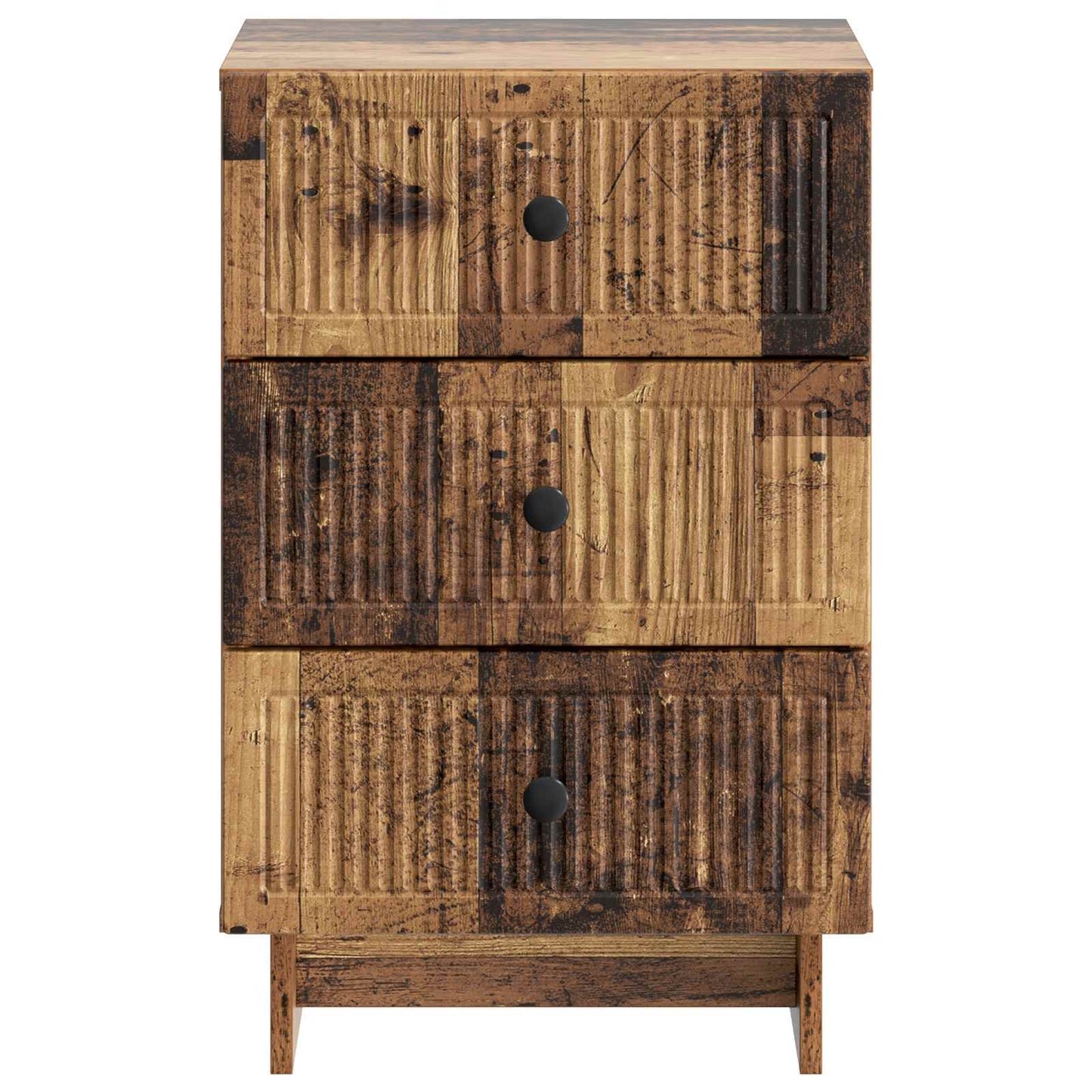 Noční Skříňka Staré Dřevo 43 X 41 X 66,5 Cm Kompozitní Dřevo