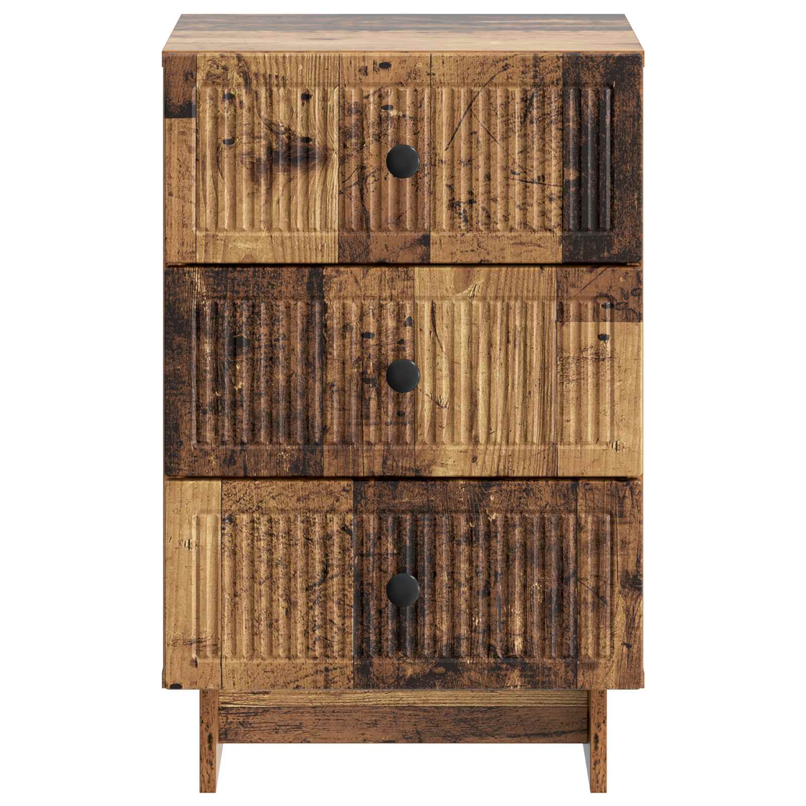 Noční Skříňka Staré Dřevo 43 X 41 X 66,5 Cm Kompozitní Dřevo