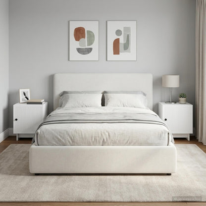 Noční Skříňka 2 Pcs Bílá 43 X 34,5 X 50 Cm Kompozitní Dřevo