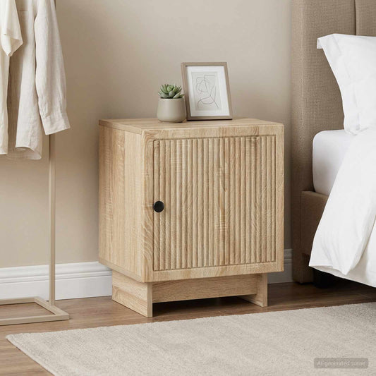 Noční Skříňka 2 Pcs Dub Sonoma 43 X 34,5 X 50 Cm