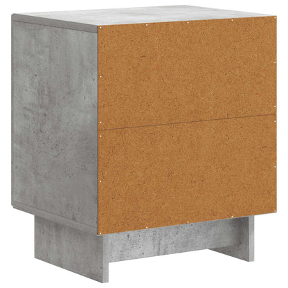 Noční Skříňka 2 Pcs Betonově Šedá 43 X 34,5 X 50 Cm