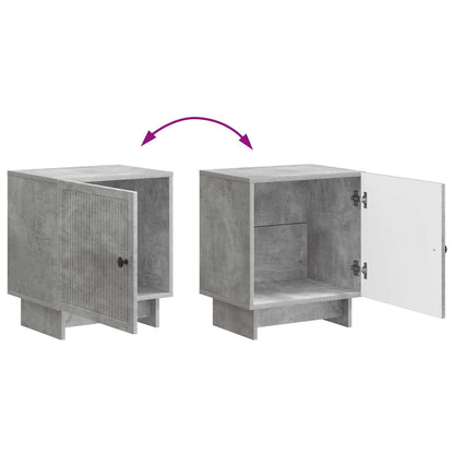 Noční Skříňka 2 Pcs Betonově Šedá 43 X 34,5 X 50 Cm