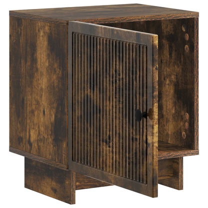 Noční Skříňka 2 Pcs Kouřový Dub 43 X 34,5 X 50 Cm