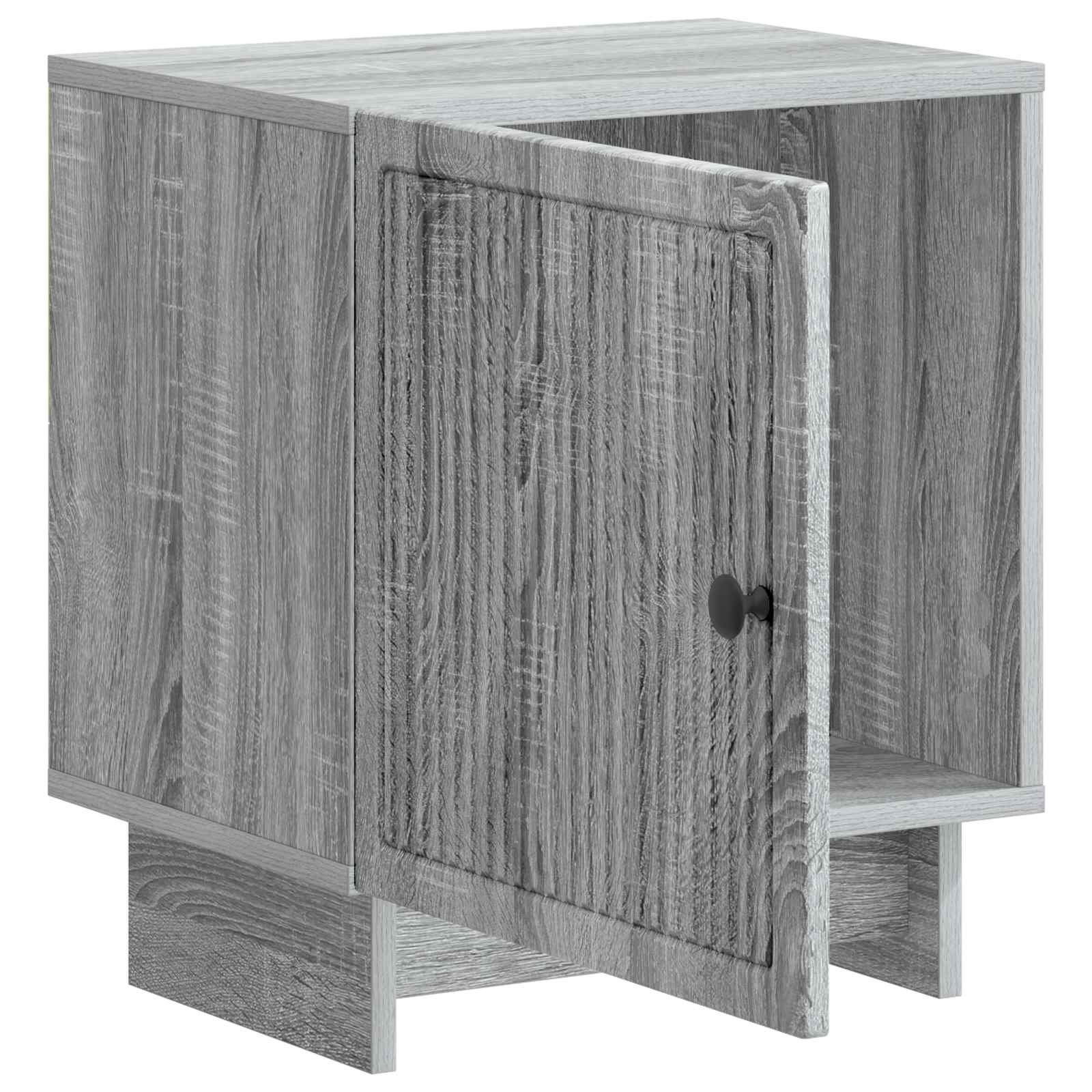 Noční Skříňka 2 Pcs Šedá Sonoma 43 X 34,5 X 50 Cm