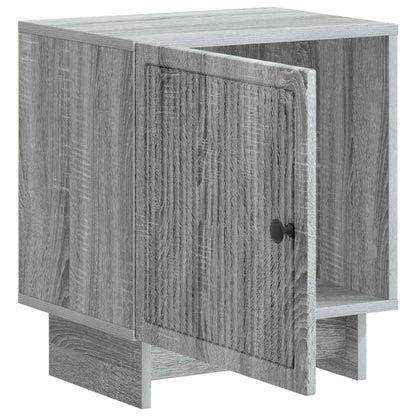 Noční Skříňka 2 Pcs Šedá Sonoma 43 X 34,5 X 50 Cm