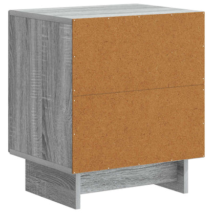 Noční Skříňka 2 Pcs Šedá Sonoma 43 X 34,5 X 50 Cm
