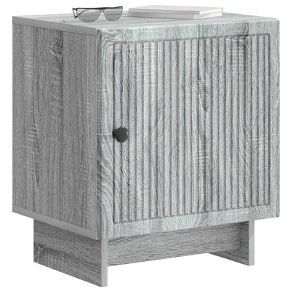 Noční Skříňka 2 Pcs Šedá Sonoma 43 X 34,5 X 50 Cm