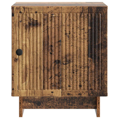 Noční Skříňka Staré Dřevo 43 X 34,5 X 50 Cm Kompozitní Dřevo