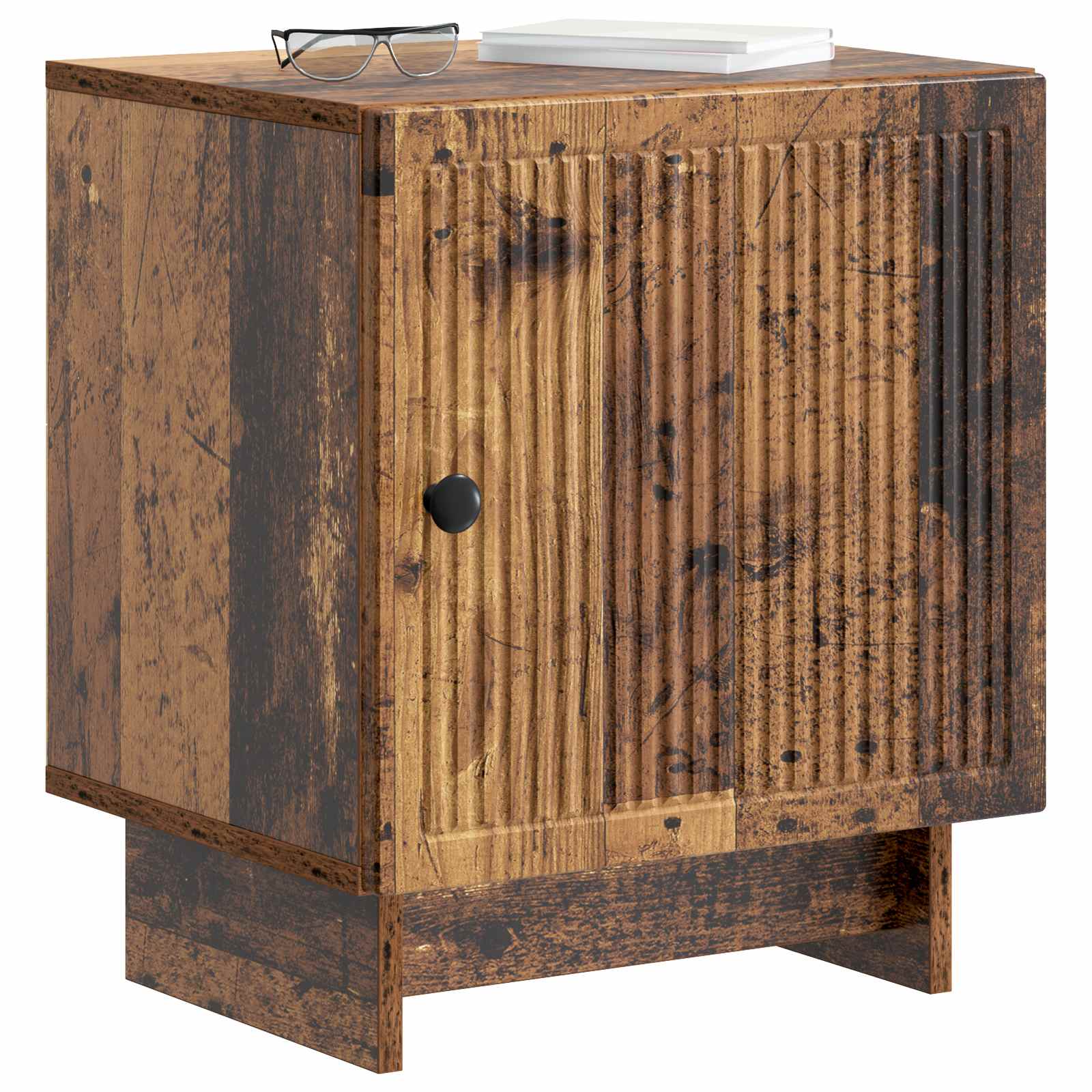 Noční Skříňka Staré Dřevo 43 X 34,5 X 50 Cm Kompozitní Dřevo