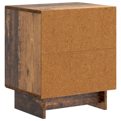 Noční Skříňka 2 Pcs Staré Dřevo 43 X 34,5 X 50 Cm