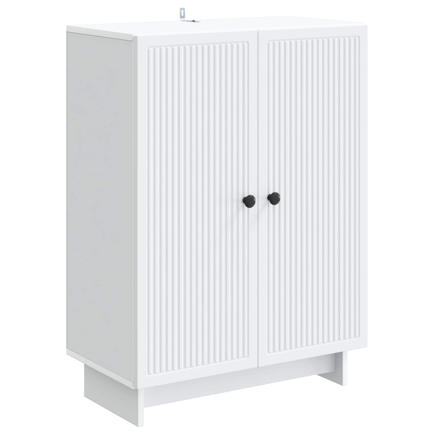 Servírovací Skříň Bílá 66 X 34,5 X 90 Cm Kompozitní Dřevo