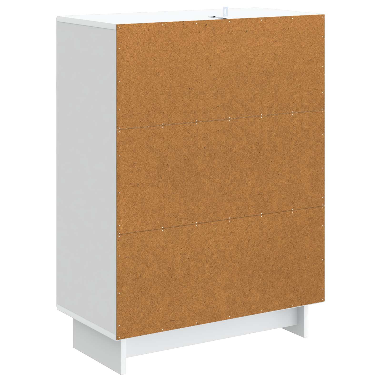 Servírovací Skříň Bílá 66 X 34,5 X 90 Cm Kompozitní Dřevo
