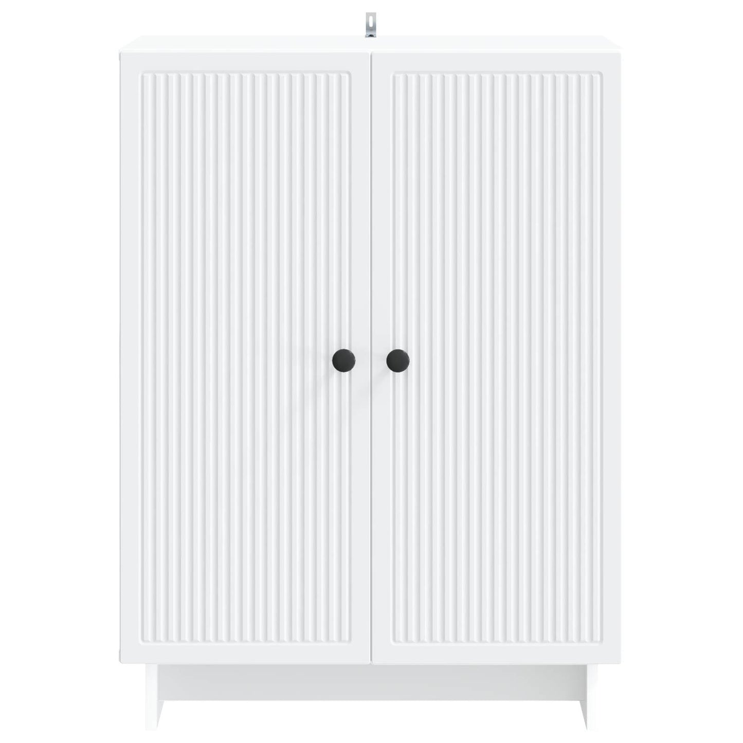 Servírovací Skříň Bílá 66 X 34,5 X 90 Cm Kompozitní Dřevo