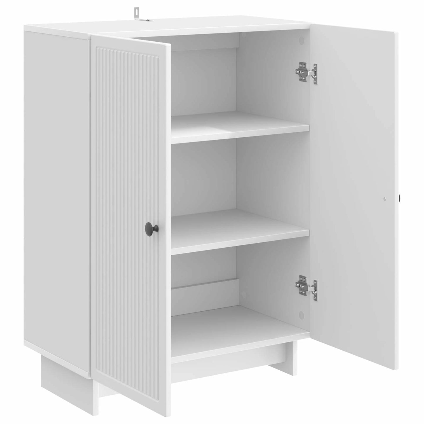 Servírovací Skříň Bílá S Vysokým Leskem 66 X 34,5 X 90 Cm