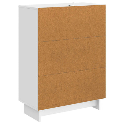 Servírovací Skříň Bílá S Vysokým Leskem 66 X 34,5 X 90 Cm