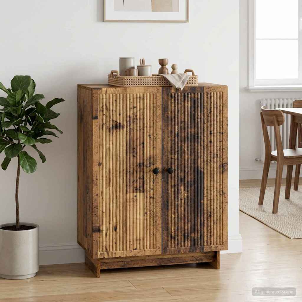 Servírovací Skříň Staré Dřevo 66 X 34,5 X 90 Cm