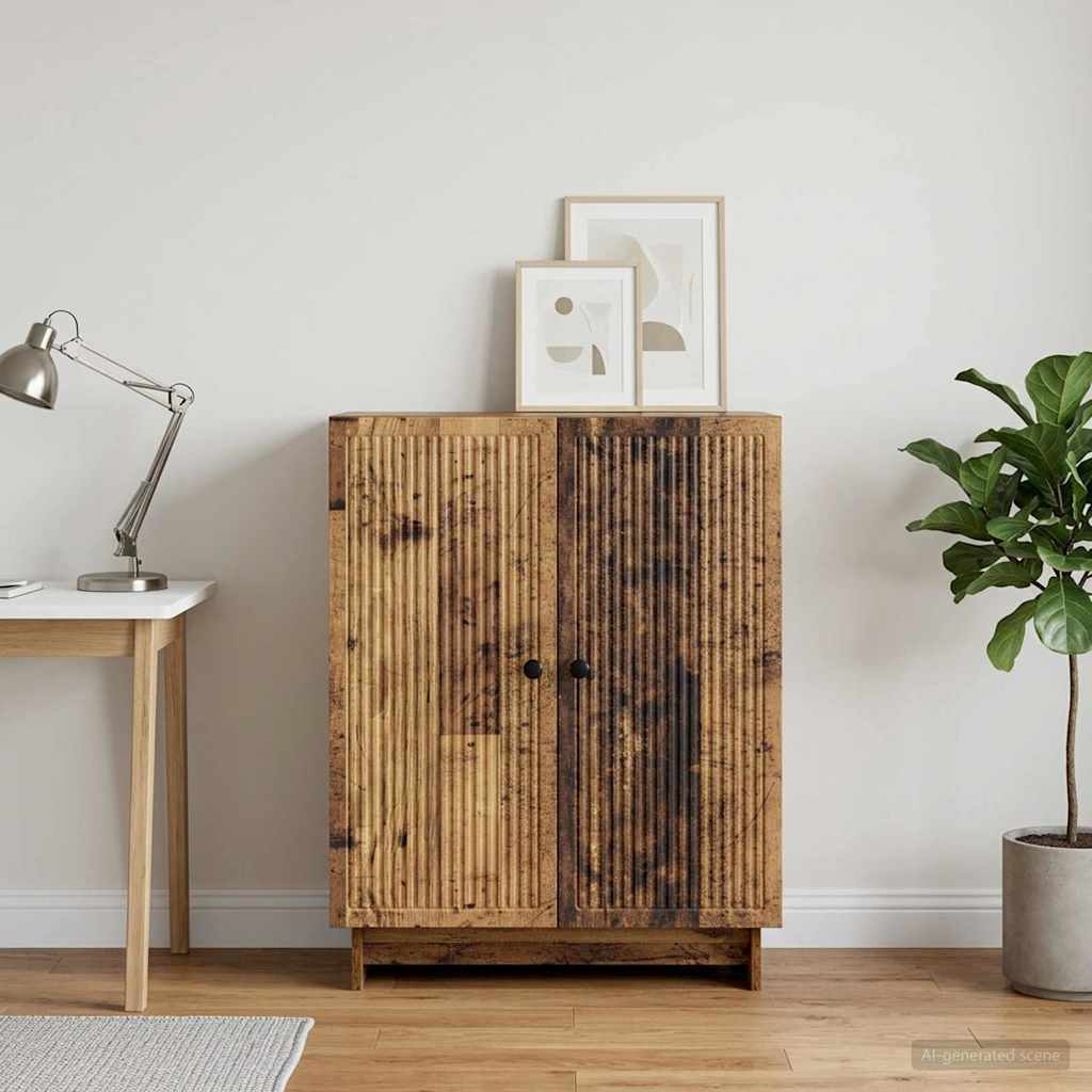 Servírovací Skříň Staré Dřevo 66 X 34,5 X 90 Cm