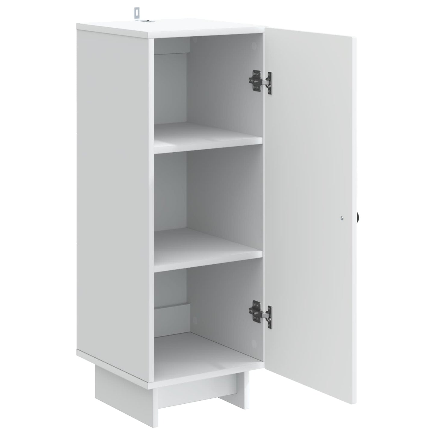 Servírovací Skříň Bílá 33 X 34,5 X 90 Cm Kompozitní Dřevo