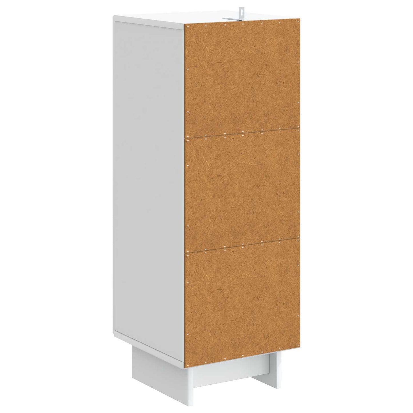 Servírovací Skříň Bílá 33 X 34,5 X 90 Cm Kompozitní Dřevo
