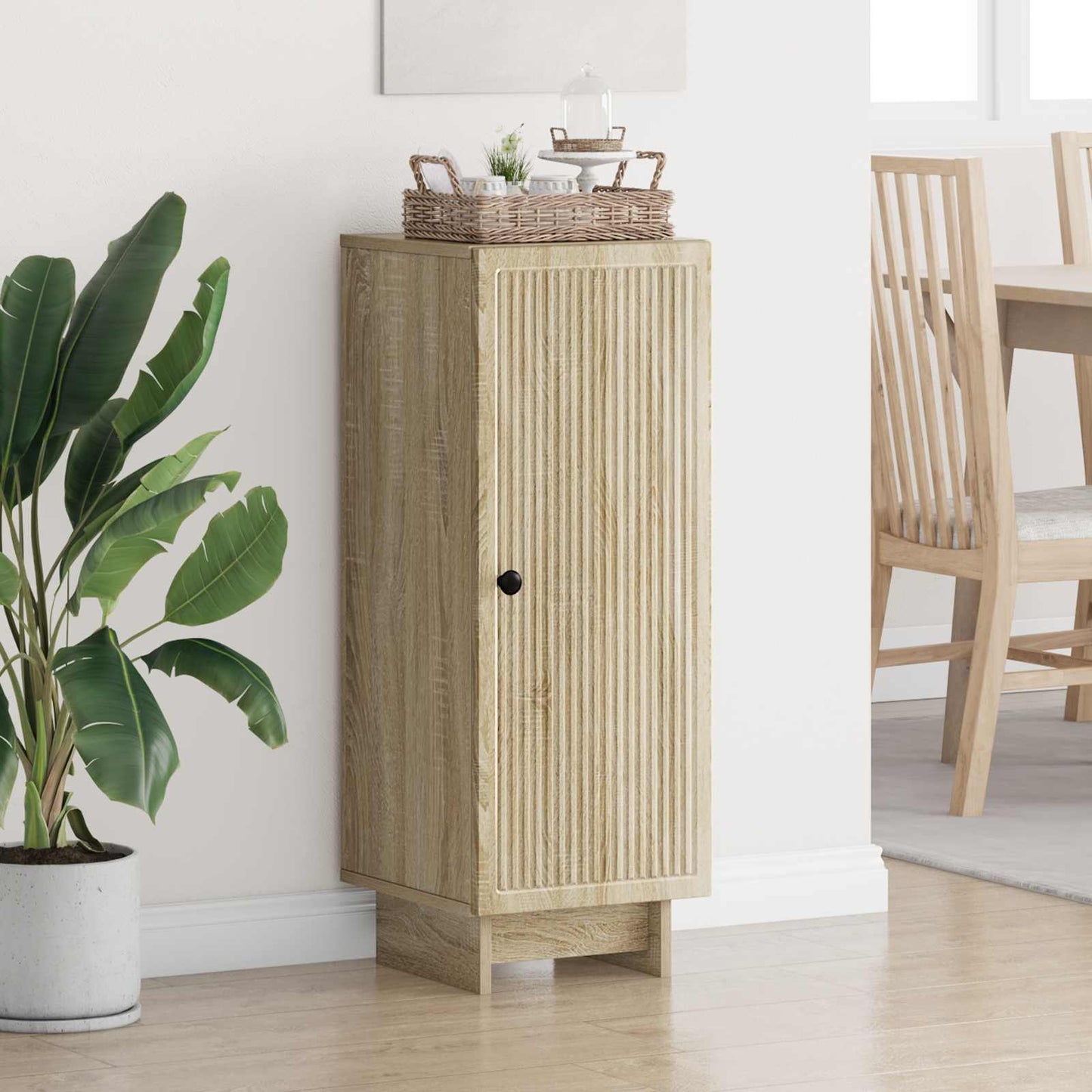 Servírovací Skříň Dub Sonoma 33 X 34,5 X 90 Cm Kompozitní Dřevo