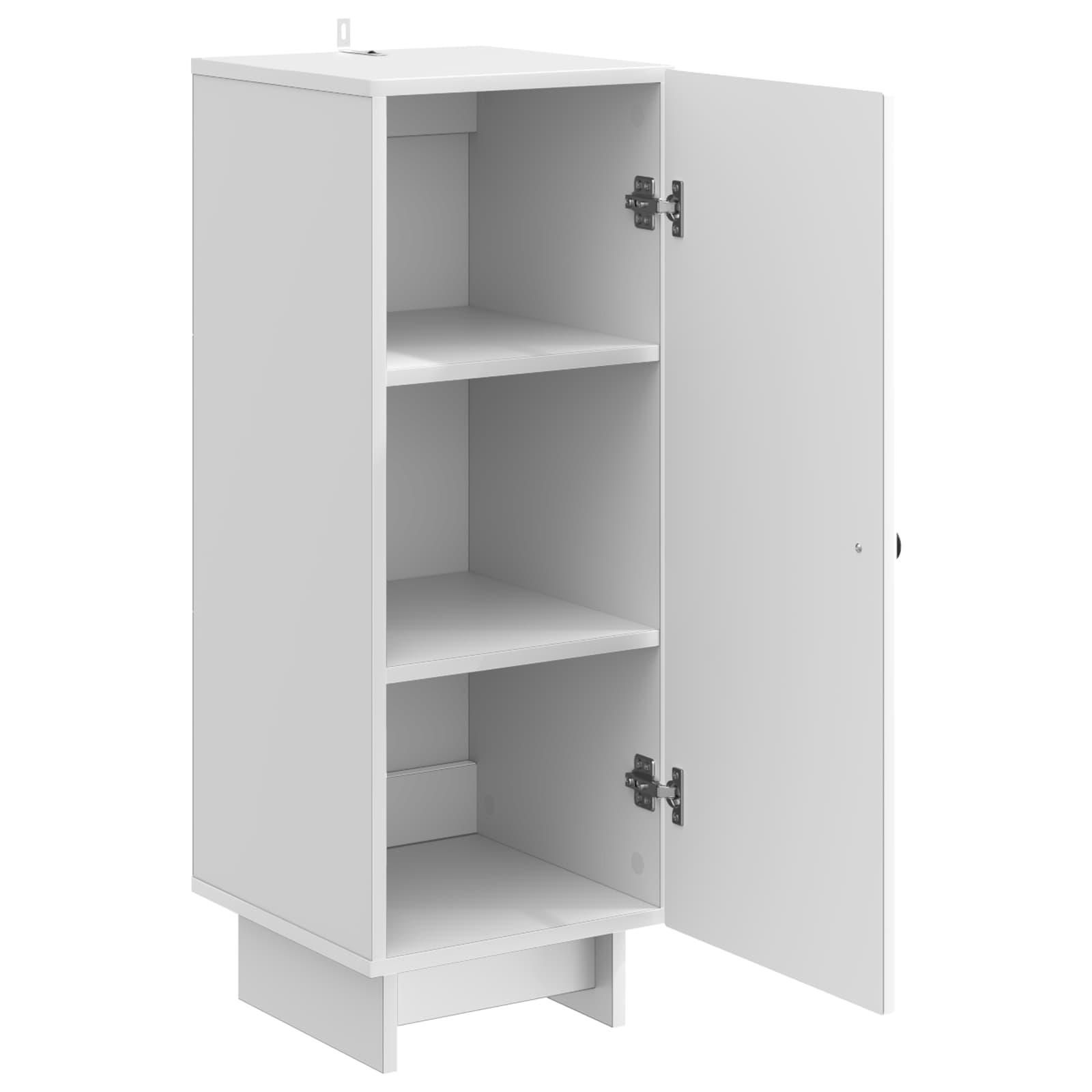 Servírovací Skříň Bílá S Vysokým Leskem 33 X 34,5 X 90 Cm