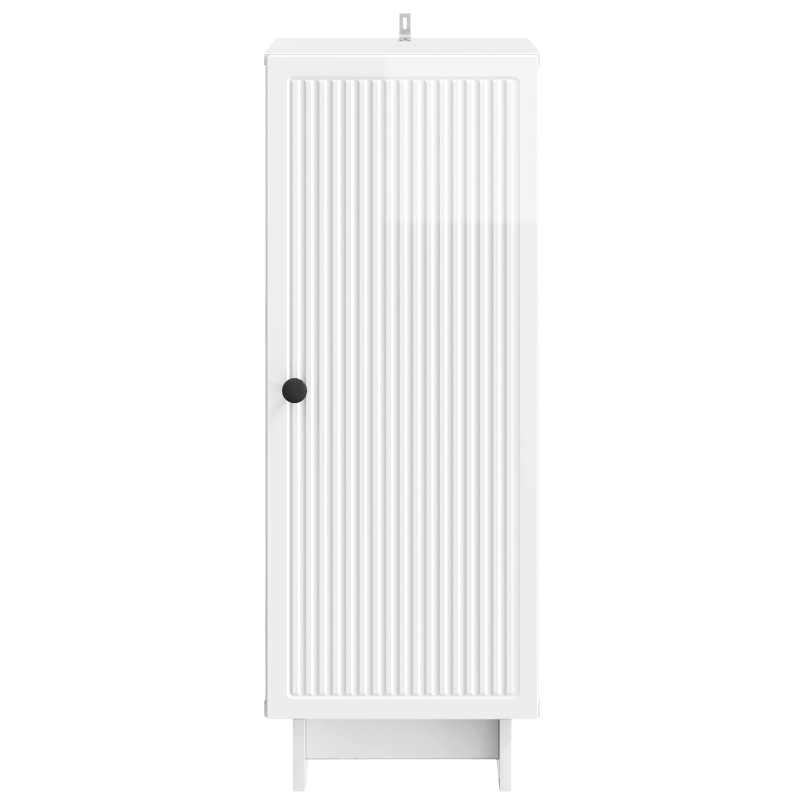 Servírovací Skříň Bílá S Vysokým Leskem 33 X 34,5 X 90 Cm