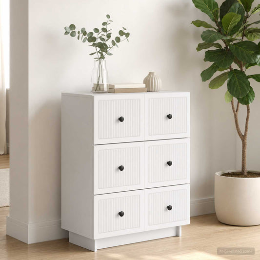 Skříň Se Zásuvkami Bílá 66 X 34,5 X 90 Cm Kompozitní Dřevo