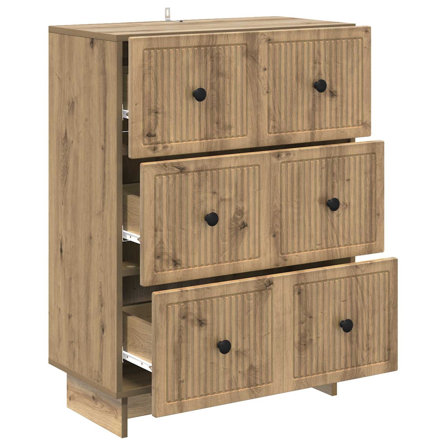 Skříň Se Zásuvkami 66 X 34,5 X 90 Cm Kompozitní Dřevo