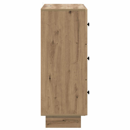 Skříň Se Zásuvkami 66 X 34,5 X 90 Cm Kompozitní Dřevo