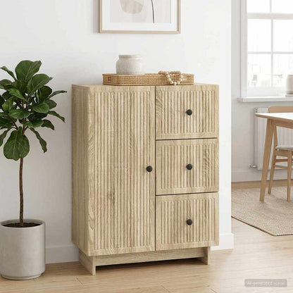 Servírovací Skříň Dub Sonoma 66 X 34,5 X 90 Cm Kompozitní Dřevo