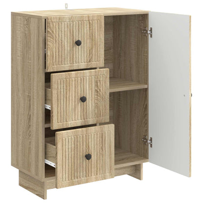 Servírovací Skříň Dub Sonoma 66 X 34,5 X 90 Cm Kompozitní Dřevo