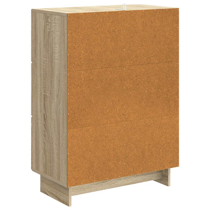 Servírovací Skříň Dub Sonoma 66 X 34,5 X 90 Cm Kompozitní Dřevo