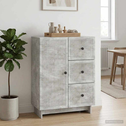 Servírovací Skříň Se Zásuvkou Betonově Šedá 66 X 34,5 X 90 Cm