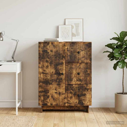 Servírovací Skříň Se Zásuvkou Kouřový Dub 66 X 34,5 X 90 Cm