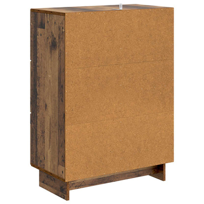 Servírovací Skříň Se Zásuvkou Staré Dřevo 66 X 34,5 X 90 Cm