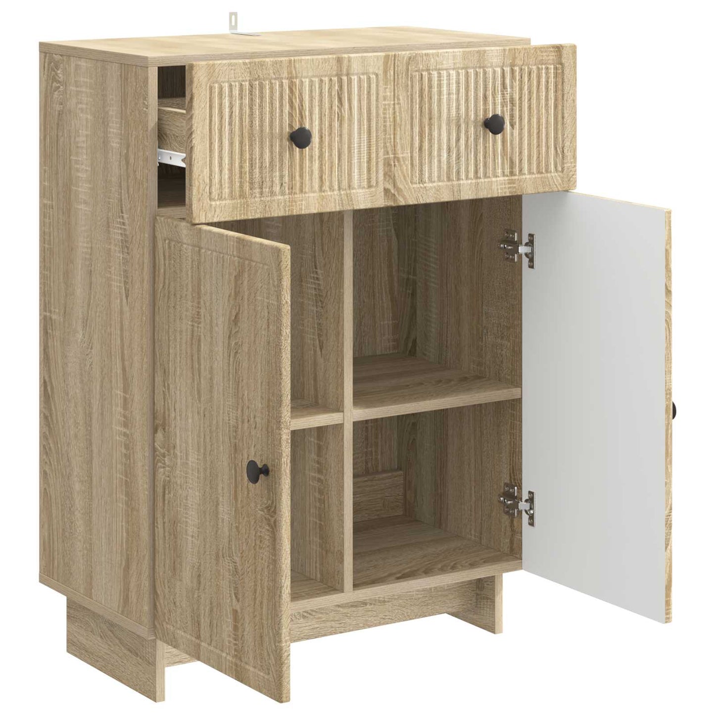 Servírovací Skříň Dub Sonoma 66 X 34,5 X 90 Cm Kompozitní Dřevo