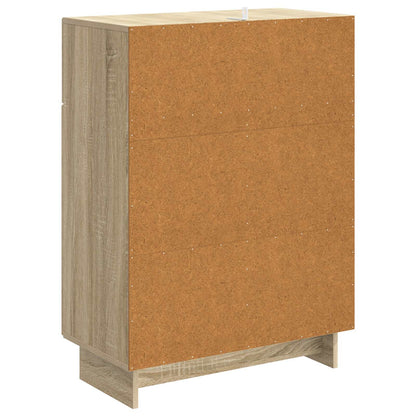 Servírovací Skříň Dub Sonoma 66 X 34,5 X 90 Cm Kompozitní Dřevo